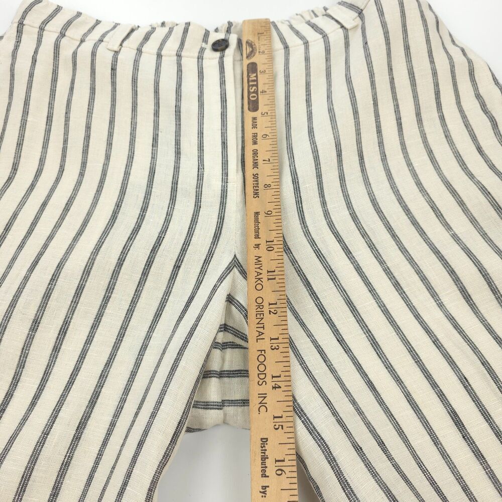 NWT J Crew Harbor Wide Leg pant striped linen Beachy Boho Resort Coastal Preppy - Picture 4 of 9